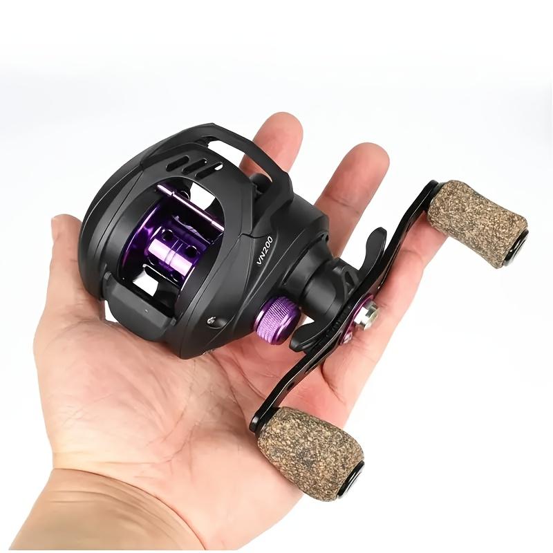 [W] [Aluminum Baitcasting Reel] VN Series Aluminum Baitcasting Reel| Ambidextrous, 6.5:1 Gear Ratio, 18LB Max Drag, Black, Polyamide (Nylon) Major Material, for Freshwater Saltwater