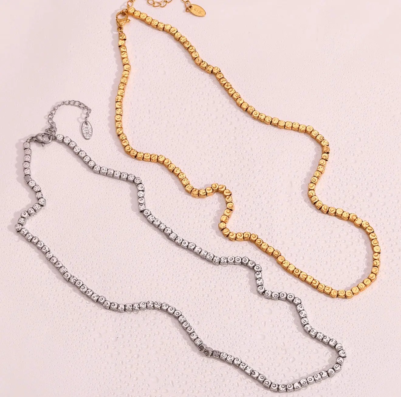 Cube Bead Necklace