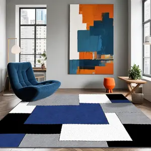 Velvet soft and comfortable patterned printed carpet, Abstract Rugs, suitable for multiple scenarios, available in various sizes, soft and non-shedding.
