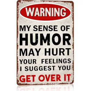 Funny Garage Sign Man Cave Vintage Metal Sign For Home Bar Wall Decor 8 x 12 Inch High-Quality Durable Material Humorous Design Ideal Gift