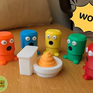 New Air Pressure Fun Toys, Christmas Easter Decorations, Cute Mini Toy Ornaments, Holiday Decoration Accessories