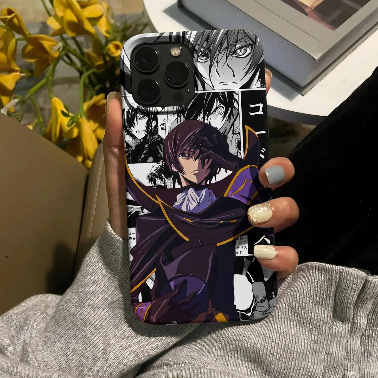 Lelouch Code Geass Anime Phone Case, Iphone & Samsung Manga Accessory Gift  B4G - TikTok Shop