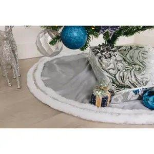 Silver Designer Tree Skirts