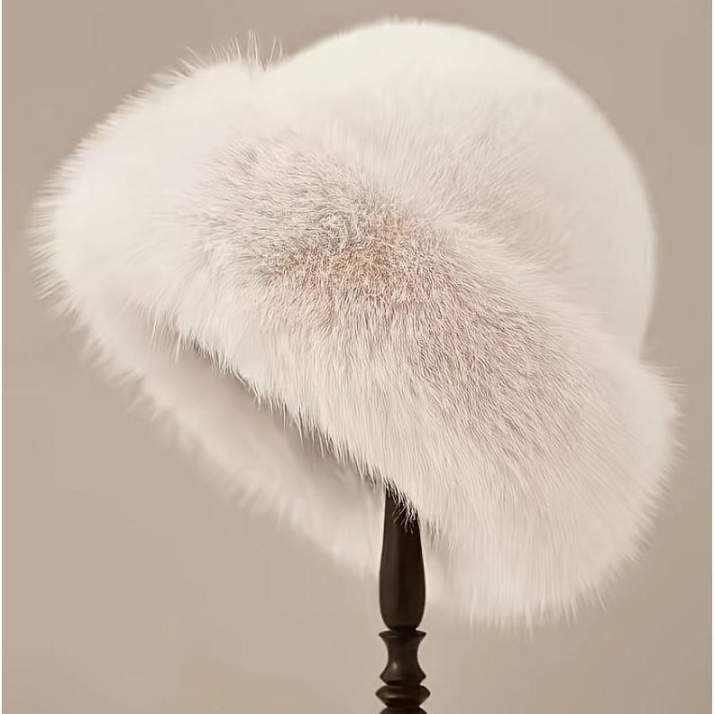 Women’s Fluffy Mongolian Faux Fur Winter Hat - Chunky Fleece Lining Ultra Warm - One Size Fits Most Outdoor/Daily Wear