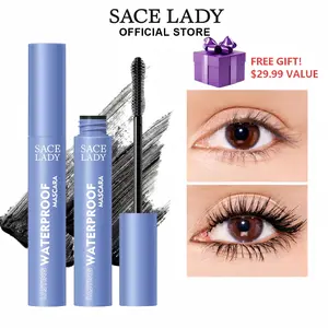 SACE LADY Waterproof Mascara Black Volume Lengthening Smudge-proof Eyelashes Eye Makeup summeressentials
