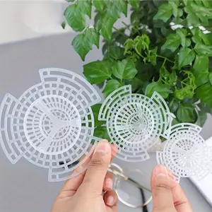 Flower Pot Hole Mesh Pad, DIY Planter Bottom Grid Mat, Mesh Hole Screens for Keeping Soil From Flowing, Breathable Gasket Drainage Netting for Bonsai