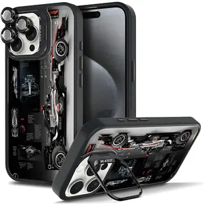 F1 Racing Technical Drawing Phone Case -for Speed Lovers For Samsung iphone 17/AIR 16 15 14 13 12 11 PRO PLUS MAX COOL Fashionable Tough Magnetic Durable Metal lens frame Film Bracket Stand Gift Full Protection Camera Holder Phone Cases Cover 11X-L1226