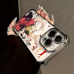 Trendy Anime Haikyuu!! Phone Case, Compatible with iPhone 16 15 14 13 12 11 Pro Max X XR XS MAX 8 7 Plus Shockproof Transparent Soft Back Cover