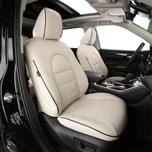 EKR Custom Fit Chevrolet Traverse Car Seat Covers(Fits 2015-2026 LLS LT Z71 RS High CountryLimited,7/8 Seats223 Layout,2nd Row40/60 Split) Leather Black Waterproof Stain-Resistant Easy Install All-Season Car Seat Protection Interior Upgrade 2Year Warranty