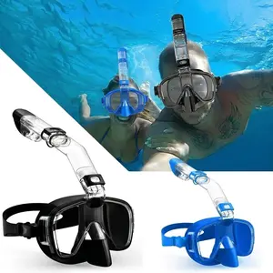 Full Dry Snorkeling Mask Set with Breathing Tube, Anti-Fog & Anti-Leak, 180° HD Panoramic View, Professional Snorkeling Gear for Adults & Kids (4–14), Unisex for Ocean Swimming