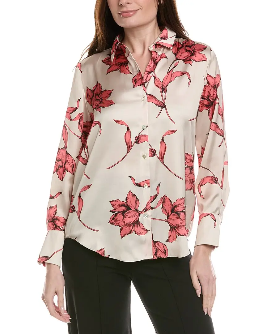 philosophy Woven Flowy Satin Top