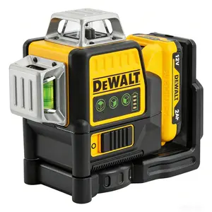 DEWALT 12V Green Laser Level 3×360° 12-Line, Self-Leveling, IP54 Waterproof, Ideal for Tile Installation
