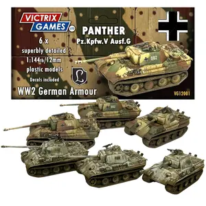 Victrix Panther Ausf G Tank Set WWII German Tanks Miniature Figures with STL Download