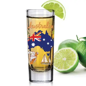 Australia Tequila Shot Glasses, Personalized Shots Gifts, Shots Birthday Gift Drinkware Set