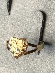 heart nugget ring