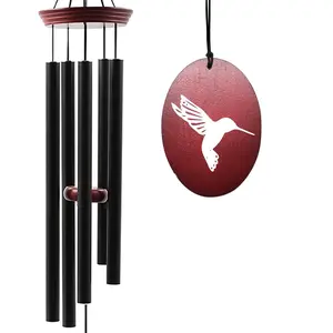 Hummingbird Wind Chimes - 33" Outdoor Tuned Melody Wind Chime,  Memorial  for Mom & Grandma, Weather-Resistant Metal Chimes for Garden, Patio, Yard &  Decor