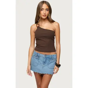 Edikted Women's Calista Ribbed One Shoulder Top