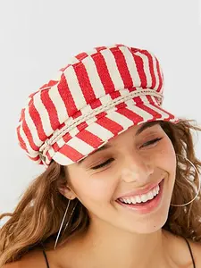 New Plaid Octagonal Hat, Vintage Artistic Newsboy Cap, Women'S Casual Beret, British Style, Lightweight, Non-Stretch, Vintage Fashion Hat, Statement Cap, for Holida