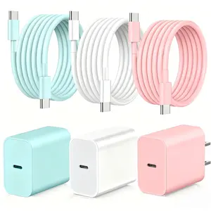 For iPhone 17 Charger Fast Charging,40W Dual USB C Charger Block with 10FT USB C-C Charging Cables with Phone 17/15/16Pro Max/16Plus,15Plus/15Pro/15Pro Max,Pad Pro/Air