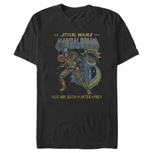 Men's Star Wars The Mandalorian Hunter and Prey Comic T-Shirt