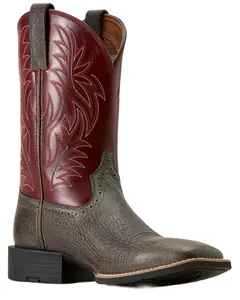 Ariat Men's Sport Hippopotamus Print Western Boot Broad Square Toe - 10074223