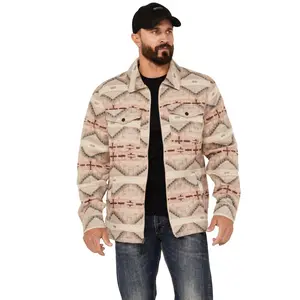 Rock & Roll Denim Men's And Southwestern Zip Jacket - Bm92c01918