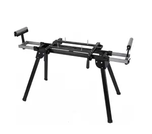 440Lbs Portable Miter Saw Stand, Folding Universal Saw Stand, 76-4/5'' Adjustable Stainless Steel Table, Compatible with Most Table Saws