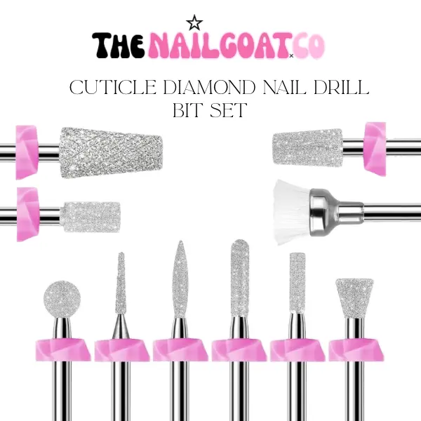 Cuticle Diamond Drill Bit Set– Professional Nail Drill Bits (3/32" Shank)