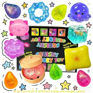 12 pieces Randomly1set - New and Novelty Blind Boxes withVarious Designs, Rich Texture, Adorable, Slow-Resilience Toys,Soft Touch, Sensory Pressure Squeeze Toys, Anxiety Relief,Creative, Stress-Relieving Toys, Perfect Holiday Party Gifts,Squishies