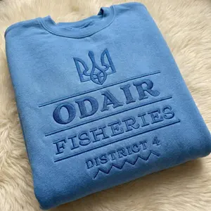 District Victors Hunger Games Unisex Embroidered Sweatshirt, Bookish Gift, Catching Fire Inspired