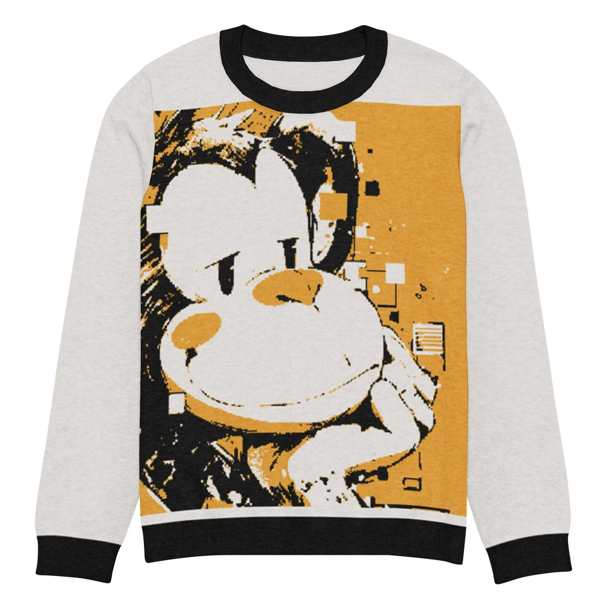 Monkey Knitted Crew Neck Sweater – Fun Monkey