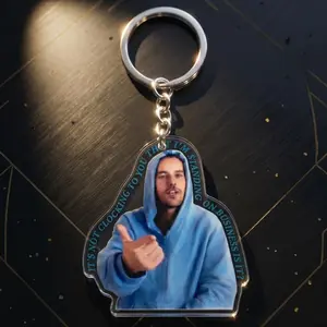 Standing on Busines  Bieber Meme Keychain, Funny Quote Keychain, Cute Keyring, Pop Culture Gift, Bag Charm, Gift for Fans