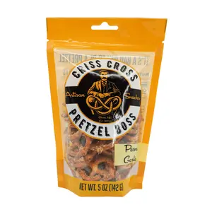 Parmesan Garlic Flavored Pretzels | 5 oz | Criss Cross Pretzel Boss