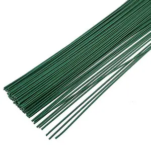 200 count 22 Gauge Floral Stem Wire,Floral Stems for Flower Arrangements DIY,Bouquent Stem Wrapping and Crafts,16 Inch,Dark Green