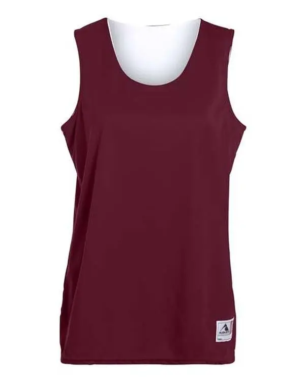 Augusta Sportswear - Women's Reversible Wicking Tank Top - Maroon/ White - 147