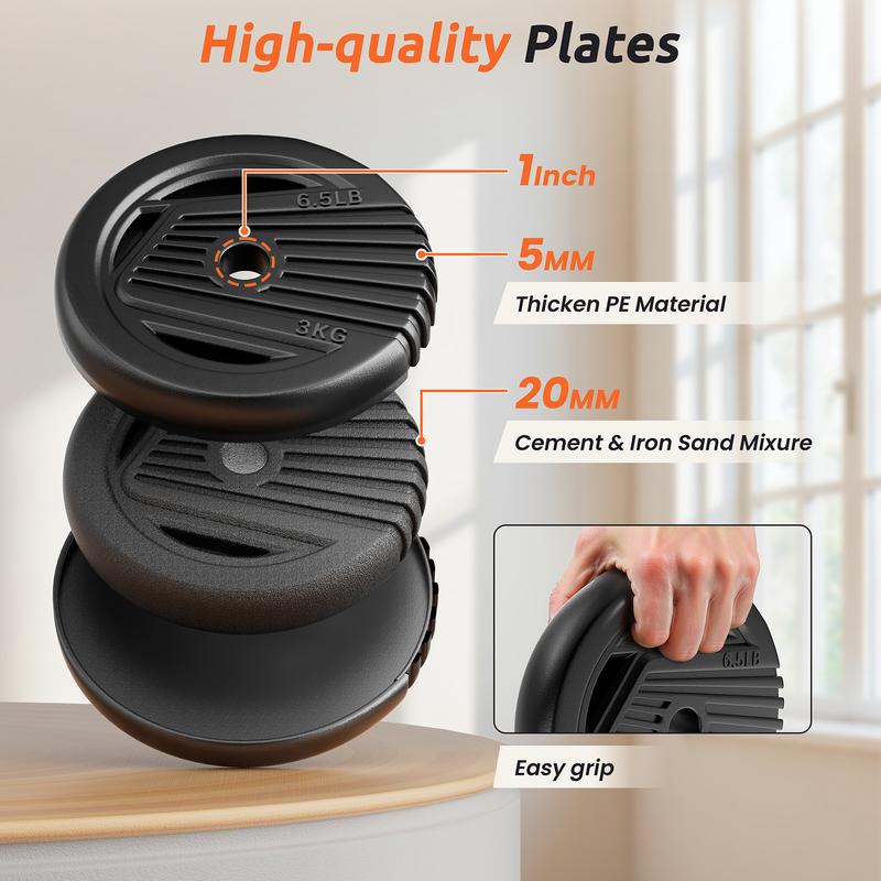 Adjustable Dumbbell Set, 33/44/70/90lbs Multi-forms as Barbell, Kettlebell, Push up Stands and Weight Plates, 5 in1 Versatile Dumbbell Set for Full-body Exercises for Home Gym