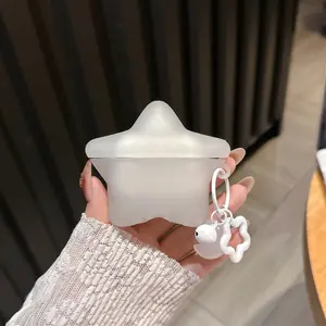 1 piece of star earphone case,Cute wireless Bluetooth earphone case, drop resistant, durable and stylish accessory, suitable for AirPods pro3/1/2/3/4/pro/pro2(Different models may have different shapes)