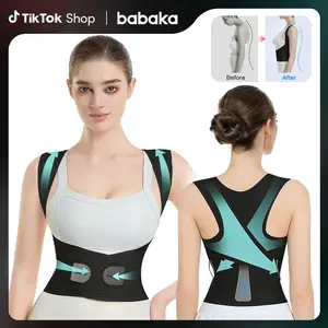 Babaka Posture Corrector, Invisible Lightweight Adjustable Back Brace for Upper and Lower Back Pain Relief, Hunchback, Hump, Scoliosis, Thoracic, Spine Corrector Under Clothes Healthcare TikTokShopBlackFriday