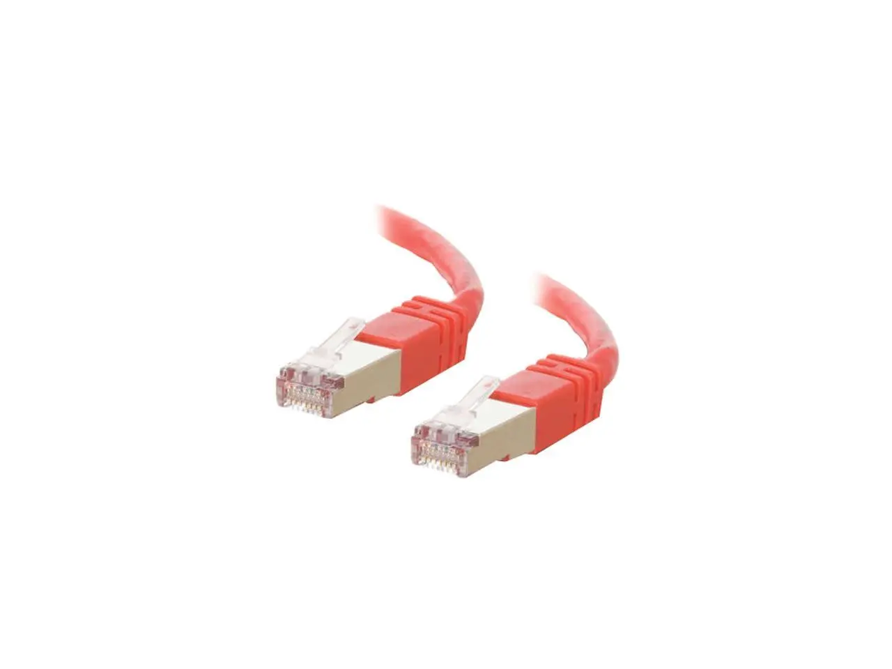 C2G 27252 Cat5e Cable - Snagless Shielded Ethernet Network Patch Cable, Red (7 Feet, 2.13 Meters)