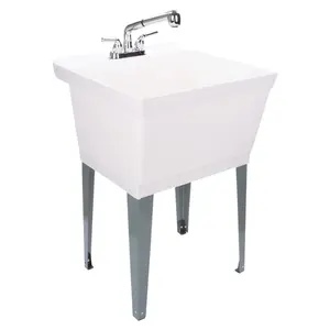 Tehila 4009187 22.875 x 23.5 in. Freestanding Thermoplastic Utility Sink