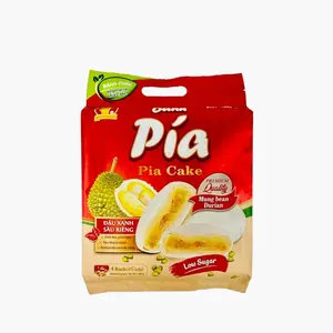 [HAPPY ELEPHANT] Pia Cake Mung Bean Durian (Low Sugar) - 400 g