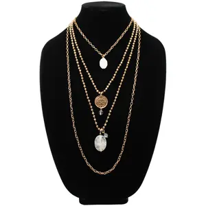 Remember Who The F*ck You Are Original Layering Necklace Bundle - Crystal Beads and Pendant on Chain