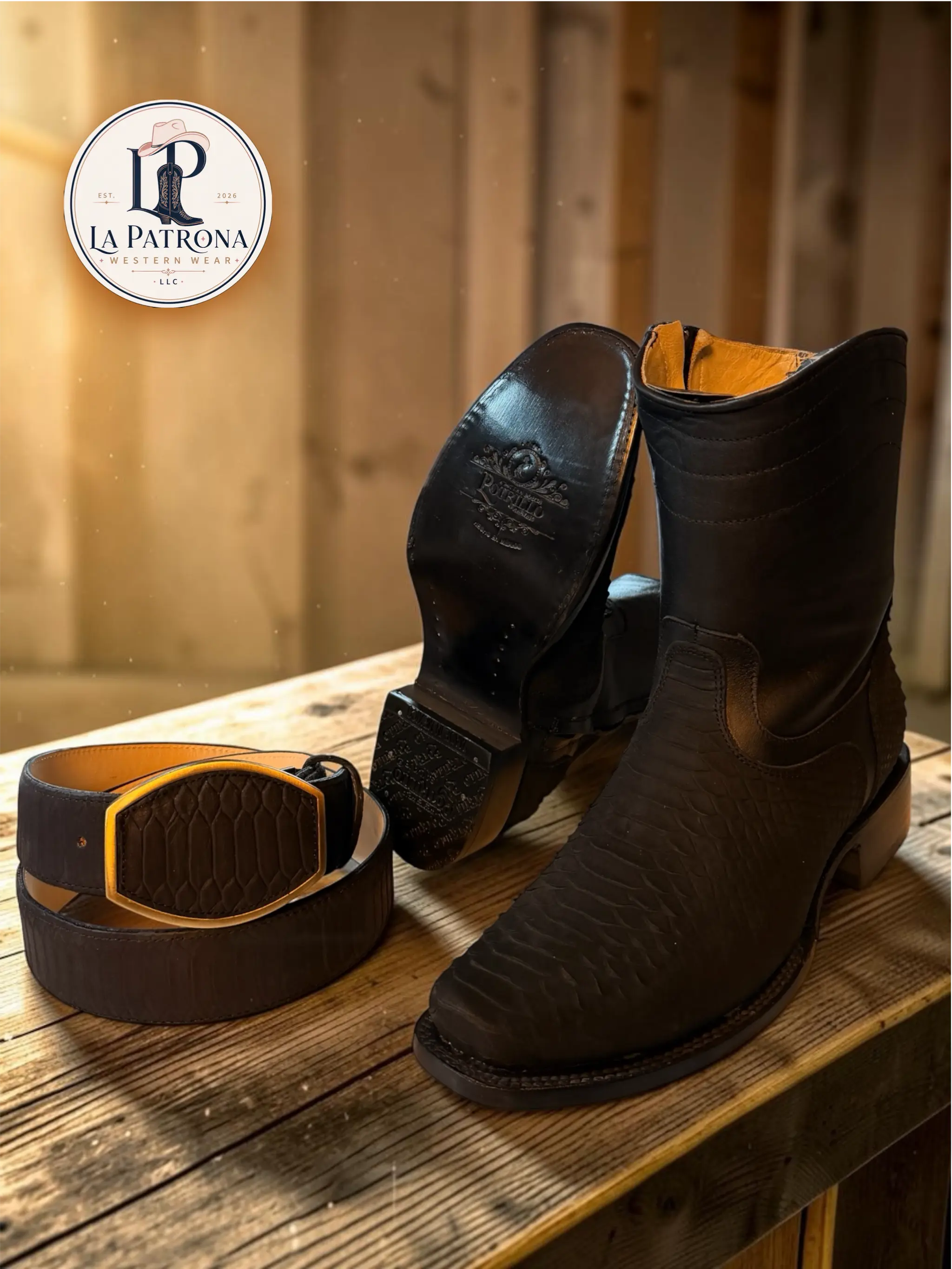 Dubai Mens Boots Lateral Zipper / Botas Estilo Dubai con cierre Lateral
