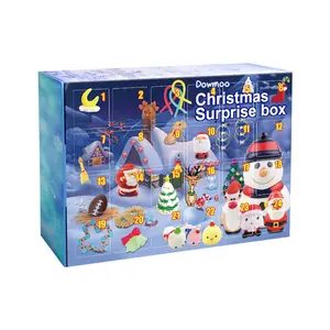 Christmas Surprise Box - 24-Day Stress Relief Toy Collection - Random Hidden Gifts for Holiday Fun - Festive Countdown Calendar - 24-Piece Set