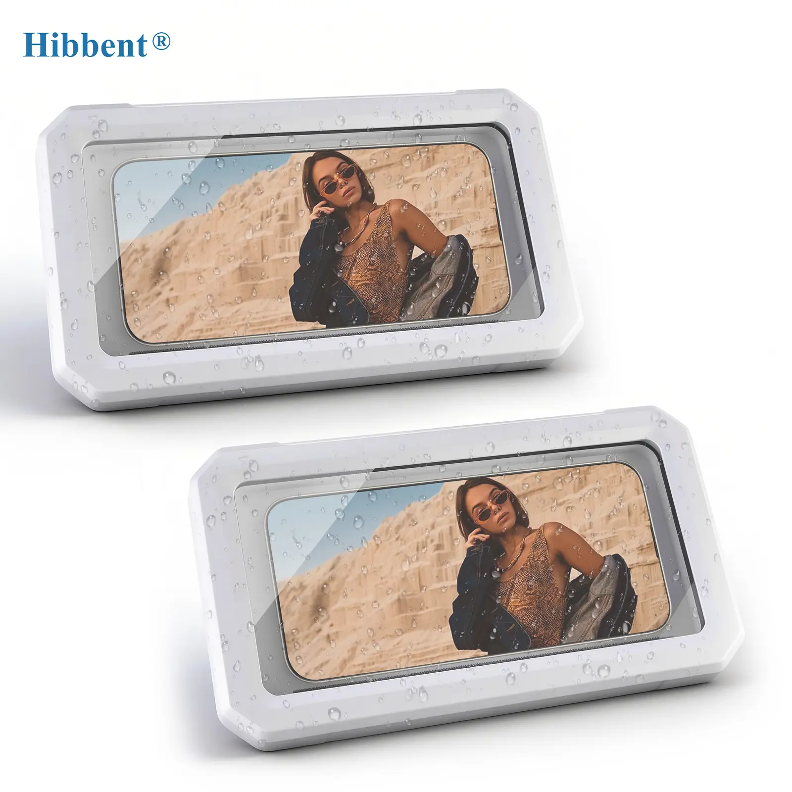 High Quality Waterproof Shower Smartphone Holder - 480° Angle Adjust, Retractable, IPX6 Water Resistant, Splashsafe Viewing, TPU Cover Bathroom Wall Mount Stand, Fits 4-7" Cellphones, Compatible with iPhone 17, Mobile Accessories, Free Delivery, Abs, Dril