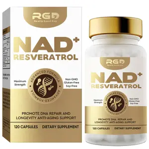 NAD+ & Resveratrol Supplement 1000mg – Powerful Antioxidant & Longevity Support – 120 Capsules – Boosts NAD+ Levels, Cellular Repair & Energy – Vegan, Gluten-Free