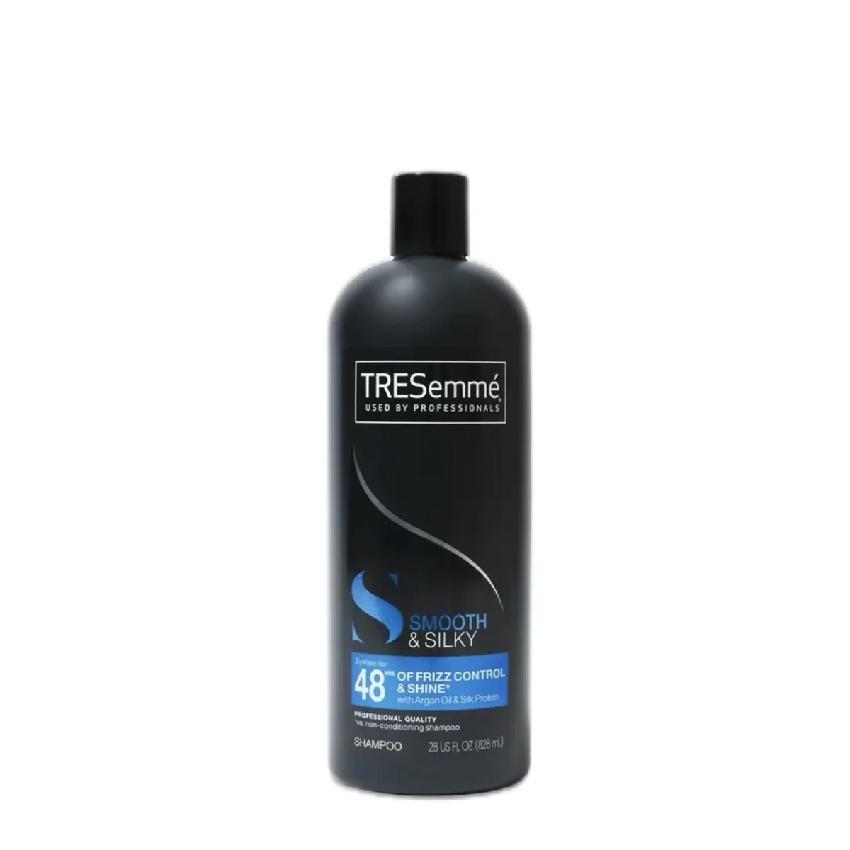 Tresemme Silky & Smooth Frizz Control Shampoo with Argan Oil, 28 fl oz, 2-Pack - Nourishing, Hydrating, Moisture-Boosting Haircare Shampoo (Complements Hydrating Conditioners), Moisturize