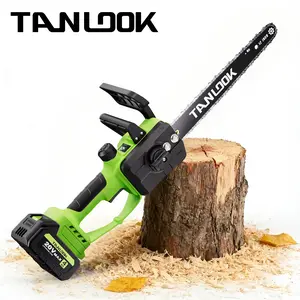 12-Inch High-Speed Cordless Electric Chainsaw, Portable 20V Max Battery Powered Handheld Wood Cutter for Tree Trimming, Branch Pruning, Firewood, Garden & Outdoor Yard Work