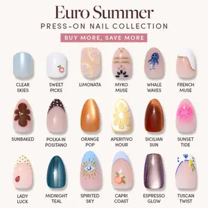 Glamnetic Euro Summer Press-On Nail Collection