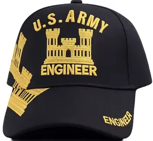 U.S Army Engineer Black Cap 0006